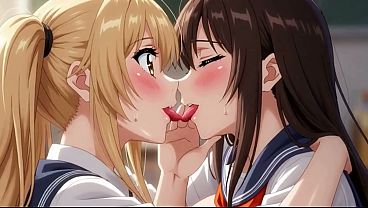 Naughty College Lesbians: Plaid Skirts, Tit Play & Classroom Pussy Licking AI Generated