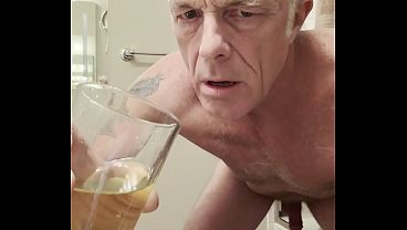 Sissy Perry gay sub drinking pee!