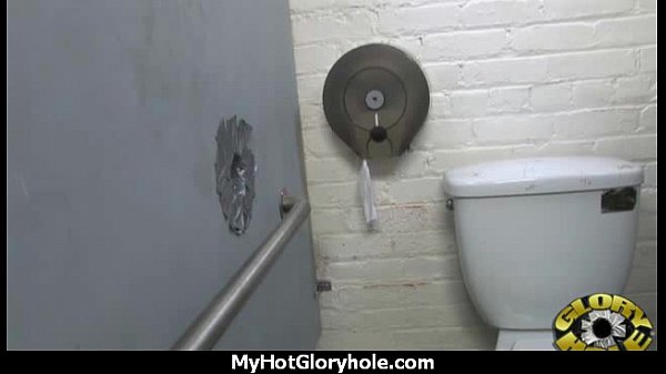 Ebony sloppy gloryhole blowjob 13