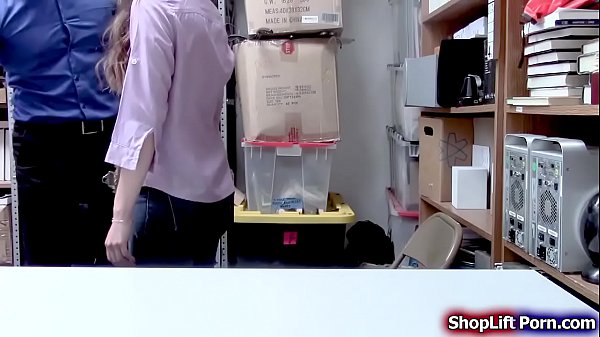 Teen shoplifter pussy rammed by security