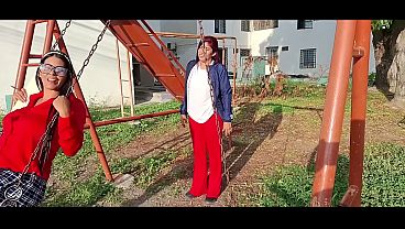 Two beautiful lesbian student women have delicious lesbian sex