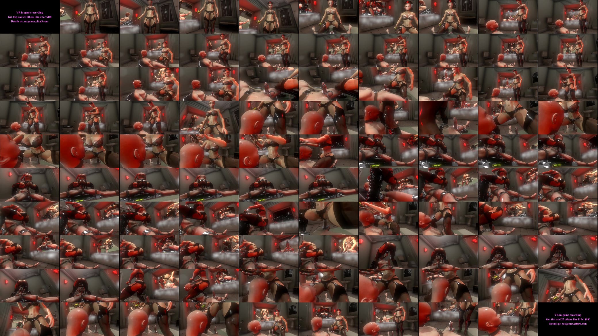 Citor3 3D SFM VR Sex Game Huge tits latex mistress electro stimulation precum riding and milking 预览图