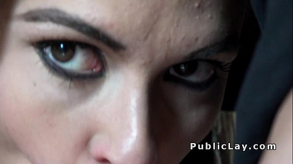 Beautiful amateur picked up in public