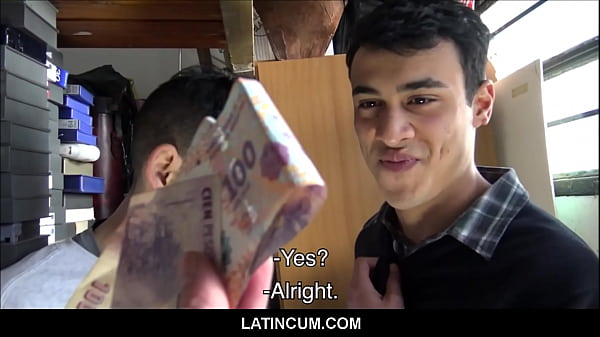 Spanish Latino Twink Paid Cash To Fuck His Stra...