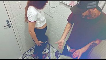 They let a weirdo into the hot nightclub's restroom!