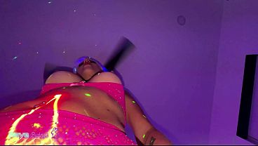 Kenzie Snow Turns A Neon Rave Tease Into A High-Energy Bedroom Ride!