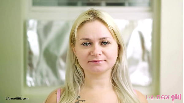 fresh-faced teen with golden locks took a shower