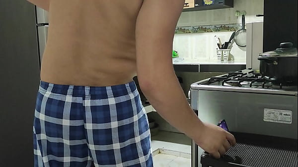 MY STEP-NEPHEW FUCKS ME EARLY IN THE KITCHEN WHEN I GO TO WORK I HOPE MY HUSBAND DOESN'T FIND OUT