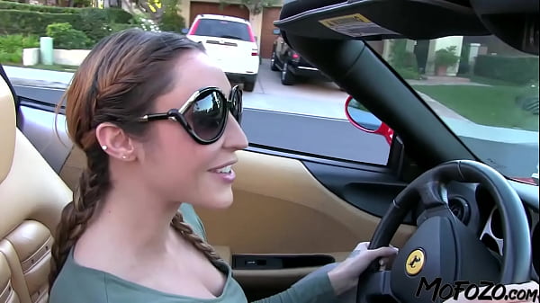 Download Video - MOFOZO&period;com - Brunette Step Sis Gets Horny While She's Driving My Sports Car