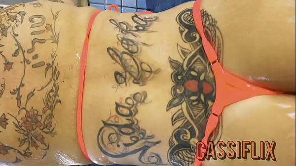 I was teasing a black guy in the pool showing my pussy, I couldn't resist, I went to take a shower with him and suck that hard, thick cock - Complete on Cassiflix
