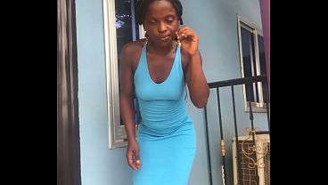 Crazybitch twerking on the balcony