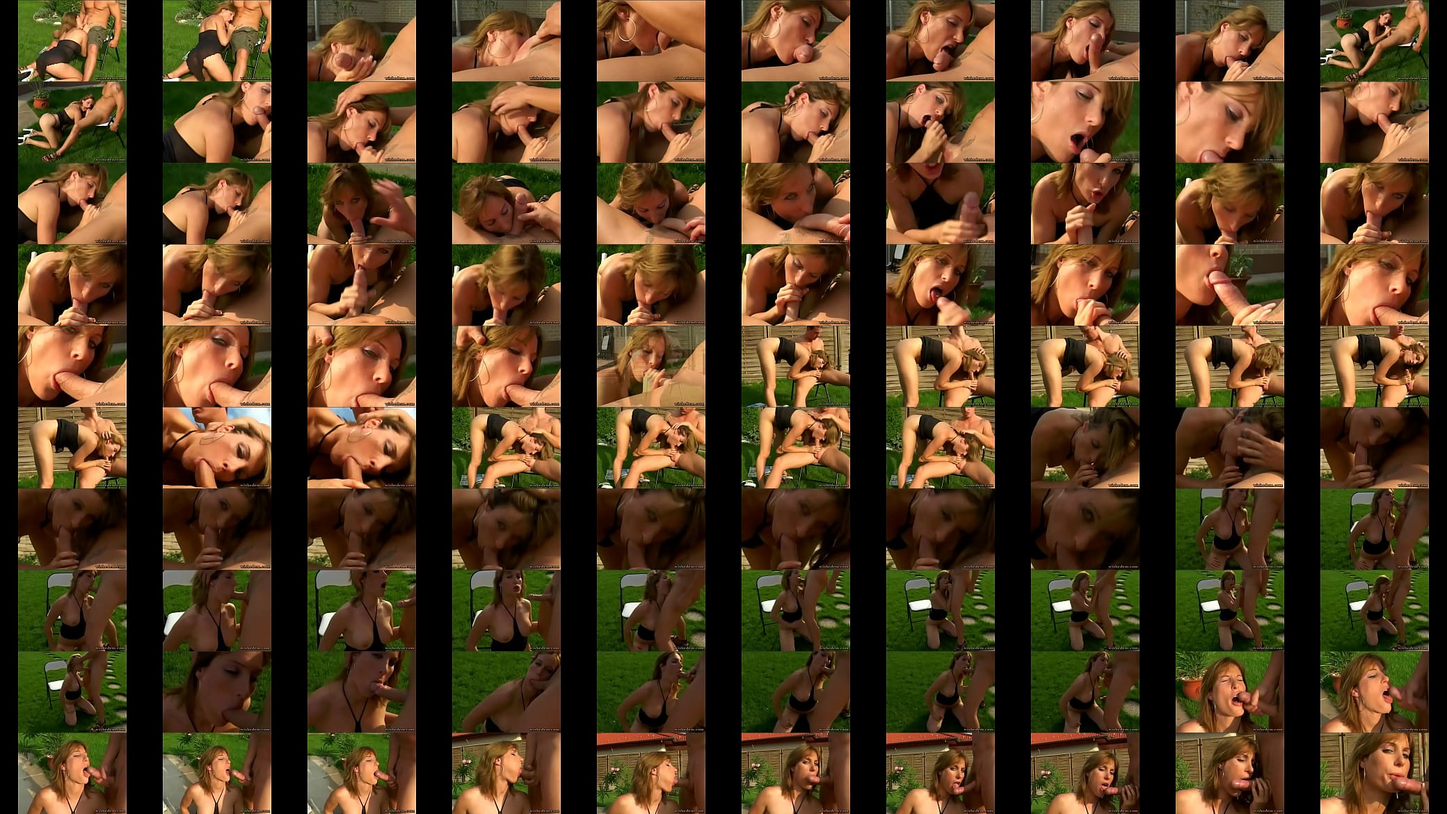 blowjob on the grass in the yard 预览图