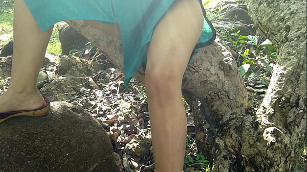 Download Video - Stranger saw stepmom peeing in forest then fucked her in doggy style outdoor