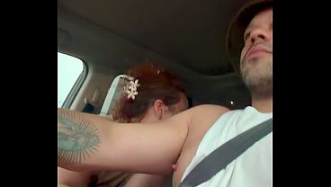 Car fun driving in USA NYC while she sucks, jerks, licks and plays with me while I drive.