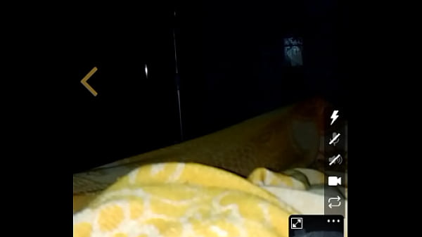 In video chat with a cat's tail