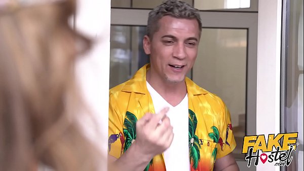 Download Video - Fake Hostel Sweaty hot festival girls turn on landlord with their scent