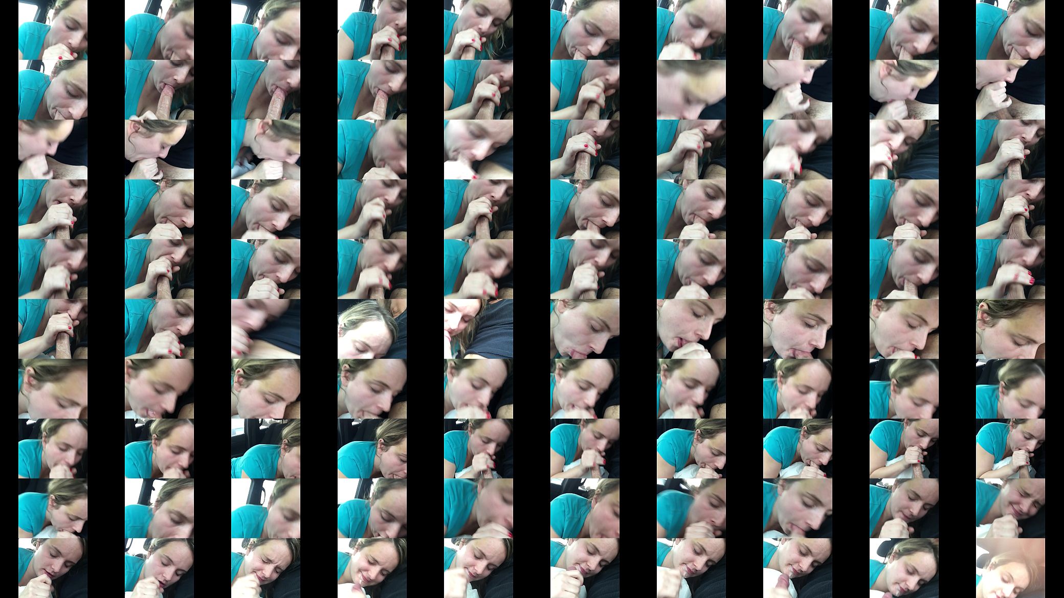 Sexy blonde slut sucks my big cock milking a nice facial cumshot 预览图
