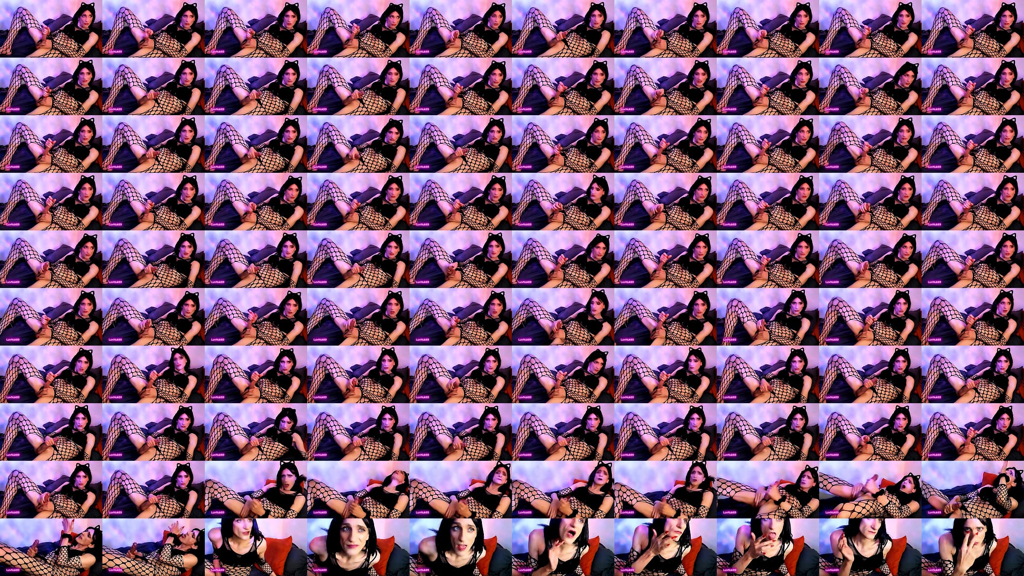 Trans Mistress LuvNuk69 is depressed so masturbates to cheer herself up and ends up with cum on her face 预览图
