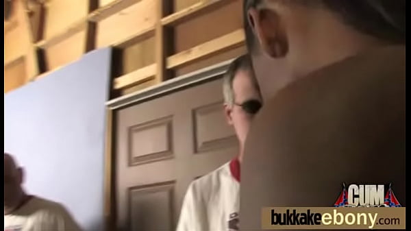 Hot ebony chick love gangbang interracial 4