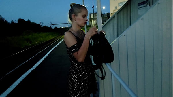 Slut train stop fuck cum
