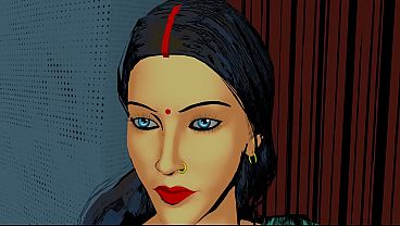 Sex-thirsty woman got fucked by her step-brother-in-law during Holi festival - animation