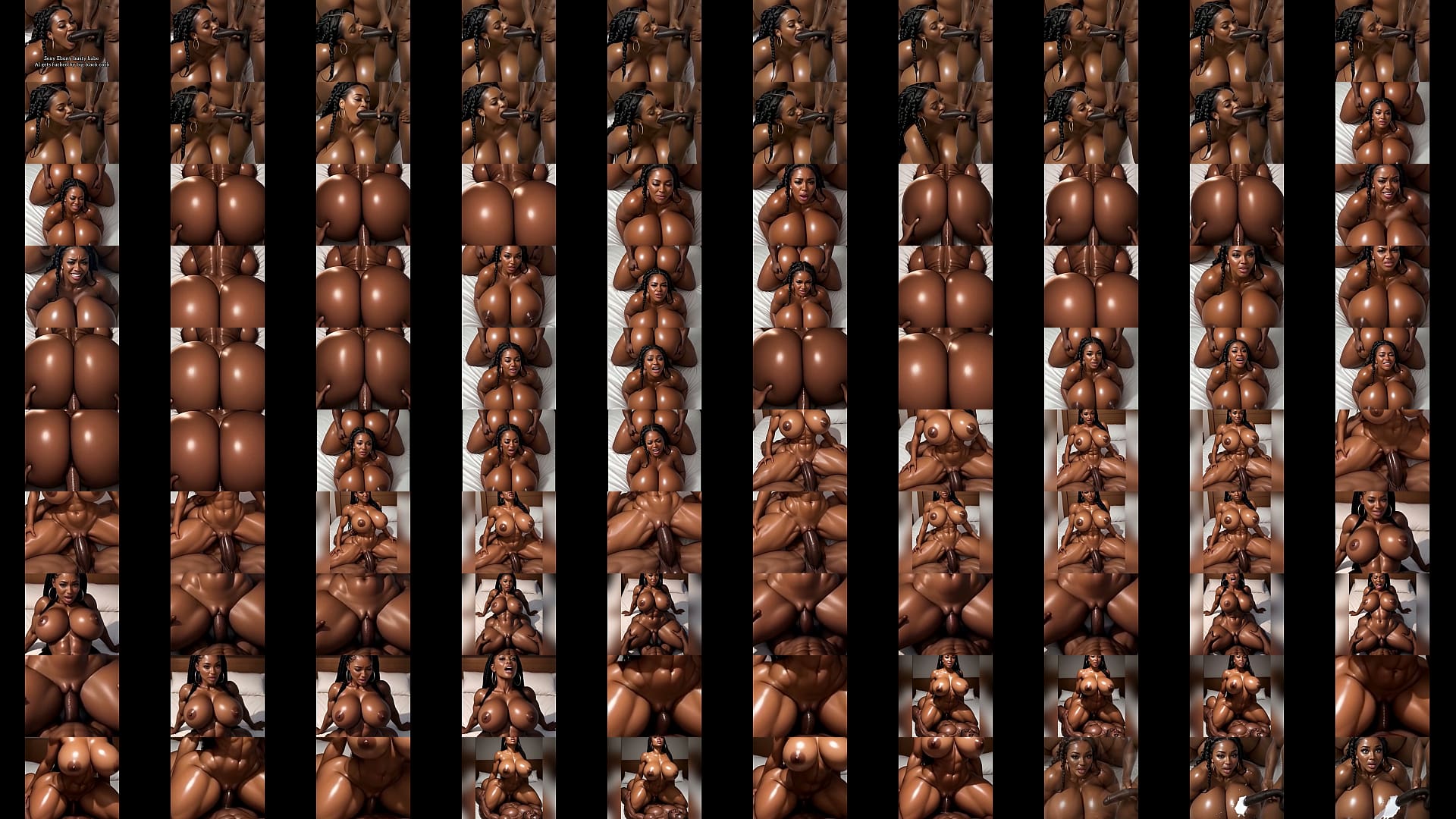 Sexy Ebony busty Ai get fucked by big black cock 预览图