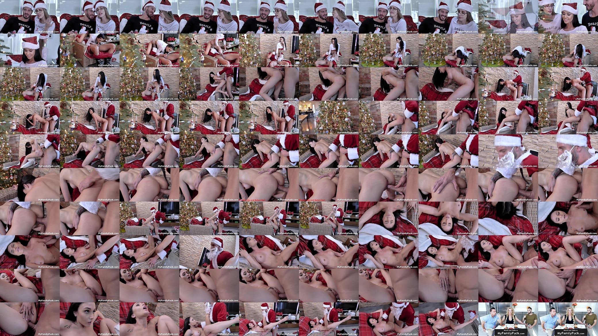 Hot Teen Fucked By Santa Stepbro Behind Their Parents 预览图