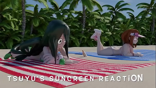 Tsuyu's Sunscreen Reaction