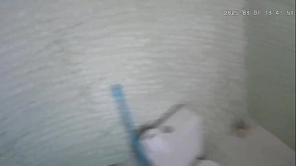 Stepmom was filmed taking a bath by her stepson and fucking her big pussy