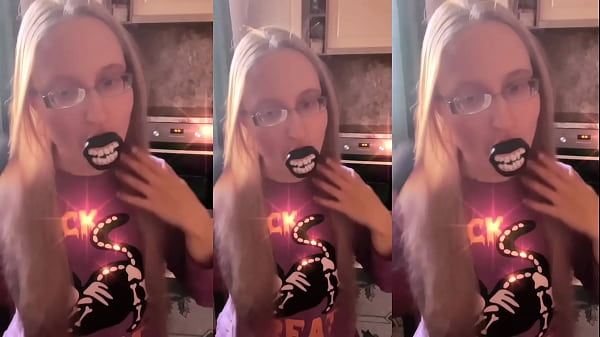 ASMR I am brushing my hair with lollipop listen in headphones