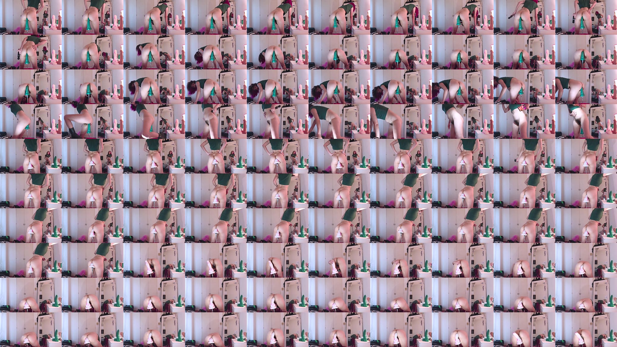 Getting pounded by the fuck machine while standing (short version) 预览图