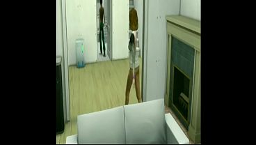 Mom asked her friend to come to the house to get something for her and i got head