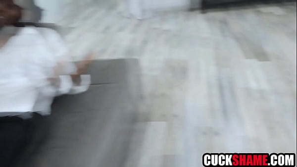 Wife Pays Debt With BBC, Cuck Husband Watches Shocked