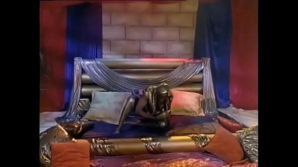 Gorgeous lesbian duo lick each other in bed
