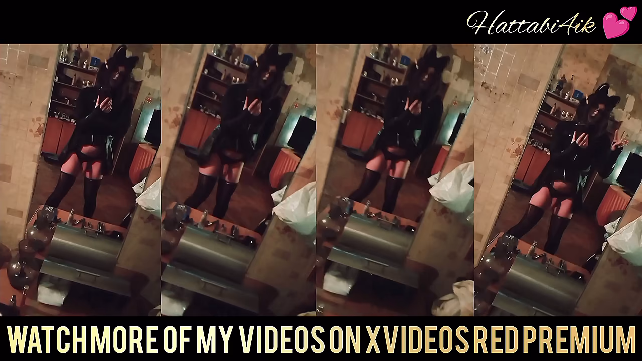 Femboy slut enjoys squirting in front of a mirror