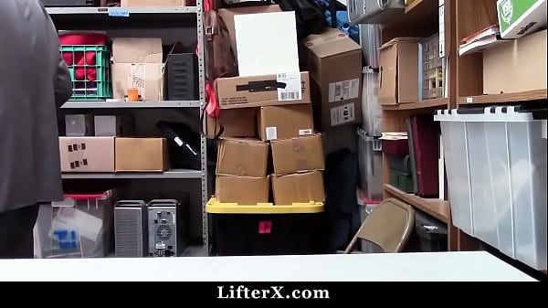 Shoplifter Teen Arrested and Fucked In Front Of Her Step Father