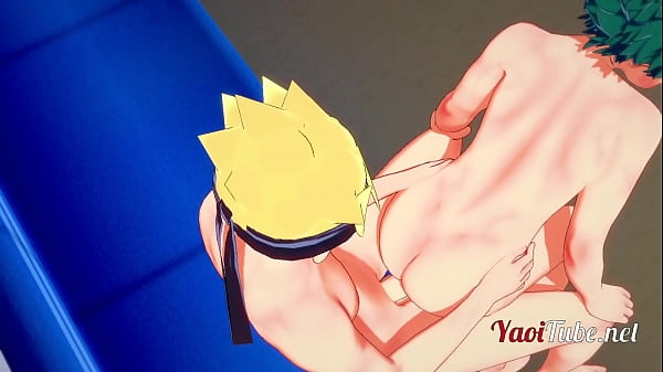Download Video - Boku No Hero Academia Yaoi - Midoriya Izuku &lpar;Deku&rpar; and Uzumaki Having Sex in the underground Blowjob&comma; Bareback Creampie 2-2