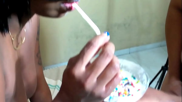 beautiful mulatto girl fuck with muscular girl