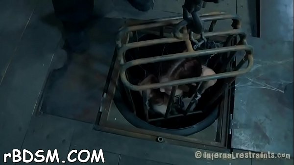 Restrained serf receives lusty t. for her naughty cookie