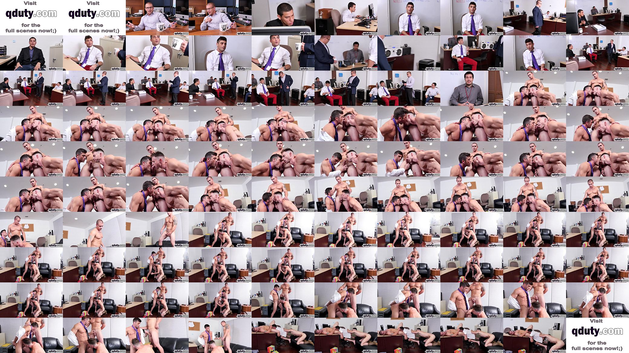 Office studs pleasing cocks with mouths in threeway 预览图