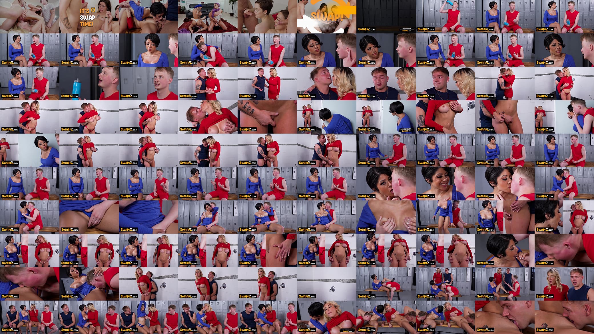Locker Room Fun: Naughty Stepmoms Get Some Dick After the Big Game 预览图