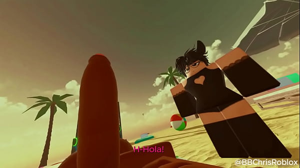 Black bull fucking femboy bunny in roblox. (spanish sub)