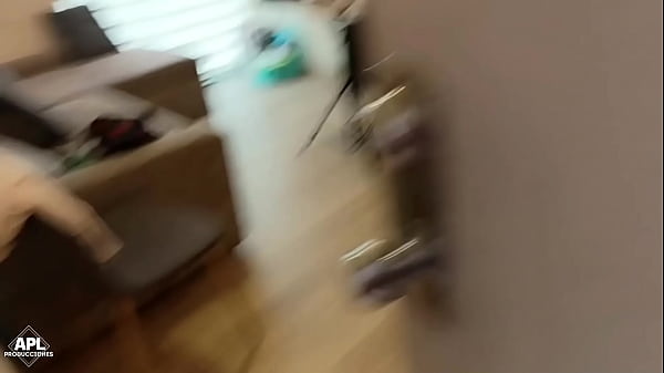 On the way to my house, I met my neighbor, the chubby whore invited me to her house to have coffee, and I ended up eating her big pussy - Full story