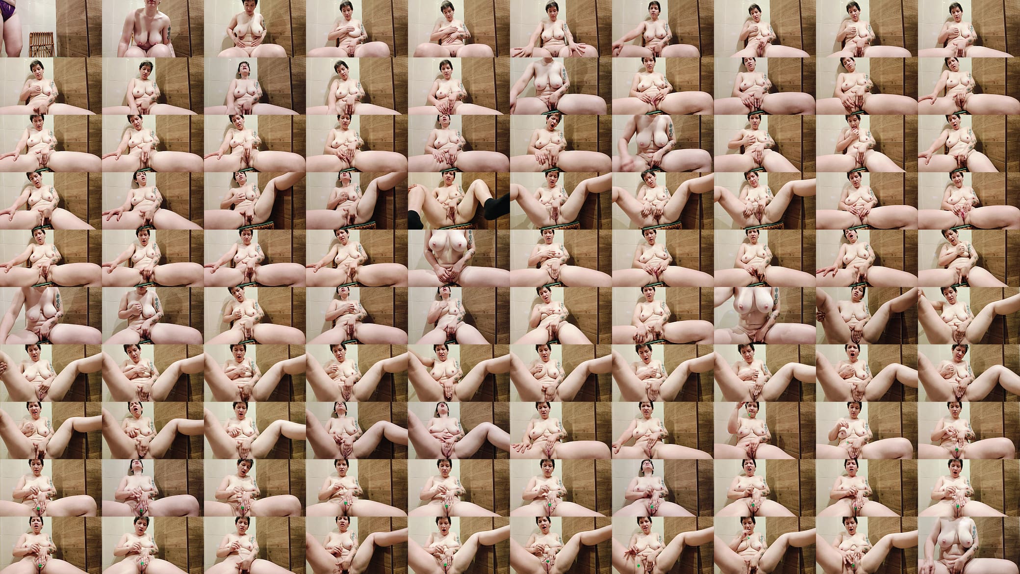 Busty Spanish stepmother with a delicious pussy masturbates until she cums, real homemade amateur masturbation 预览图