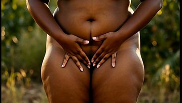 Curvy bbw woman (AI generated)