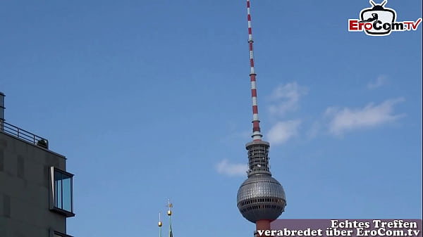 Real blowjob date with german skinny blonde street slut