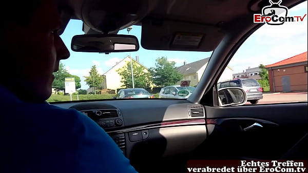 Real blowjob date with german skinny blonde street slut