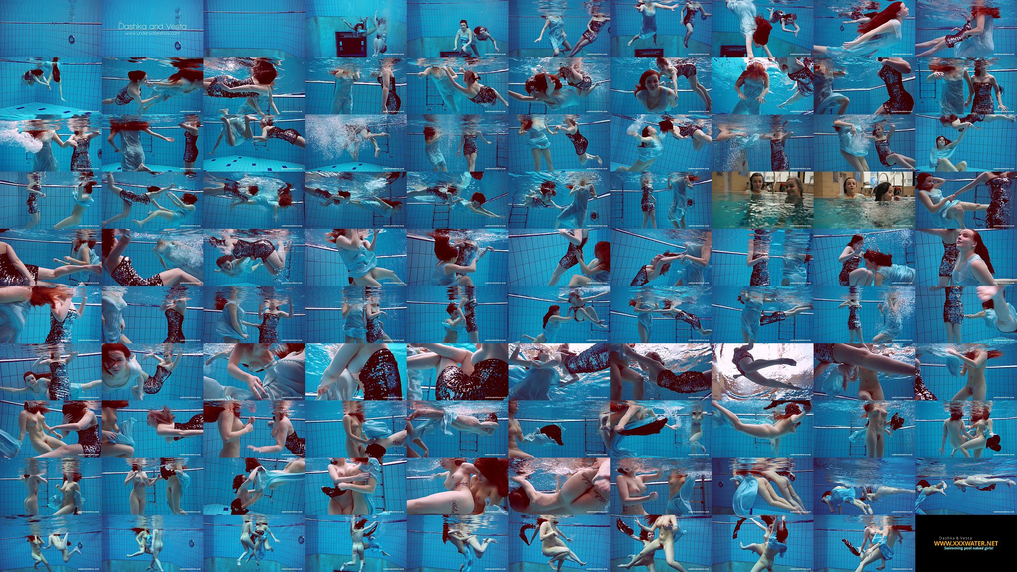Dashka and Vesta underwater teens 预览图