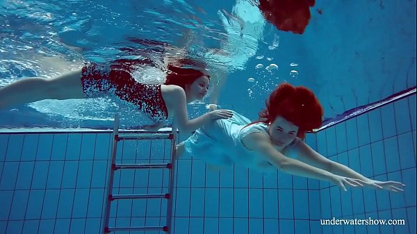 Dashka and Vesta underwater teens