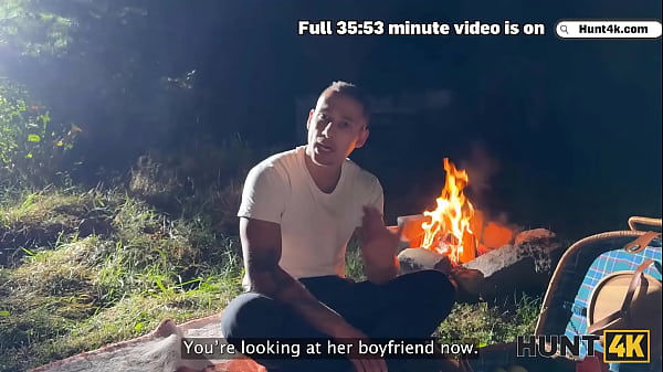 HUNT4K. Teen Chloe Heart was seduced and her tight pussy was fucked in public in front of her BF